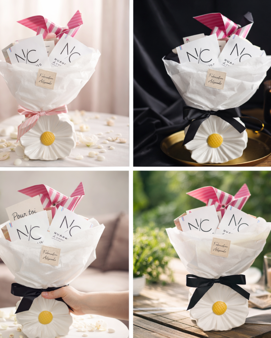 Bouquet de tablettes de chocolat