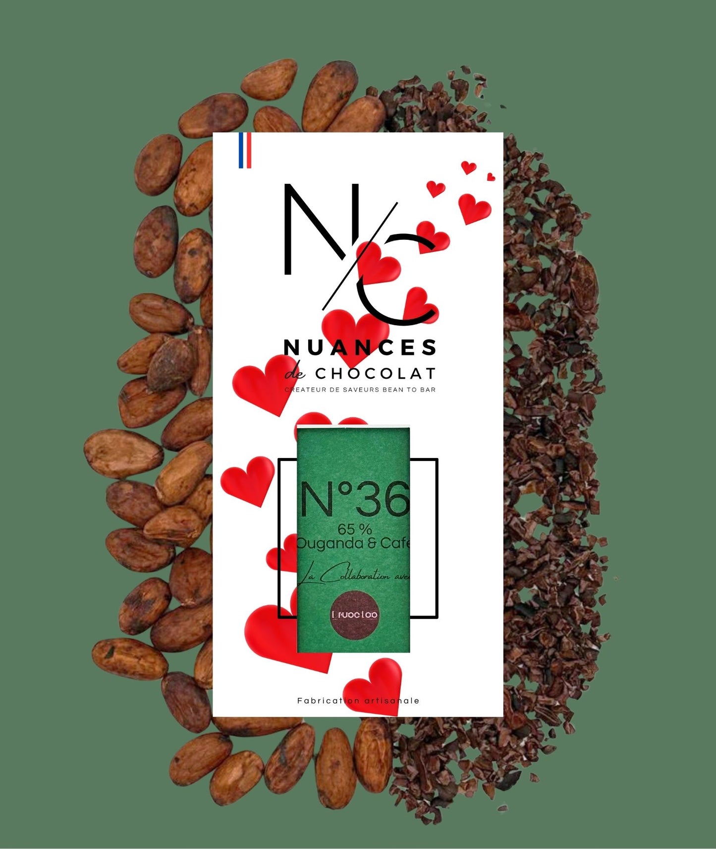 N°36 Tablette Chocolat Noir Ouganda 65 % - café